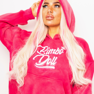 Acid Wash Pink Hoodie