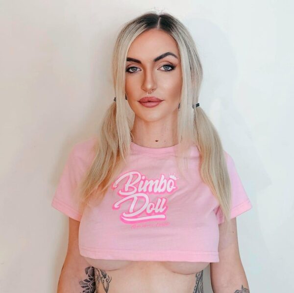 The new Bimbo Crop Top, Lipgloss pink